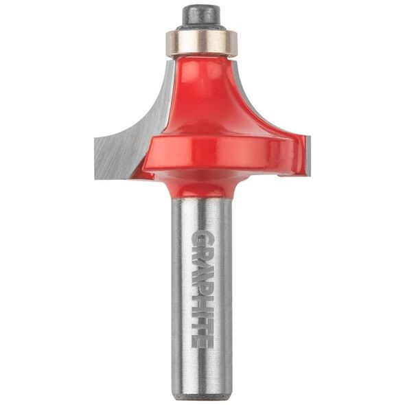Graphite Frez kształtowy z łożyskiem, zaokrąglający, HM, 34.9 x 15.4 mm, trzpień 8mm 56H225