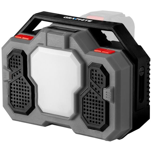 Radio budowlane Graphite Radio akumulatorowo-sieciowe Energy+ 18V, Li-lon, bez akumulatora 58GE104