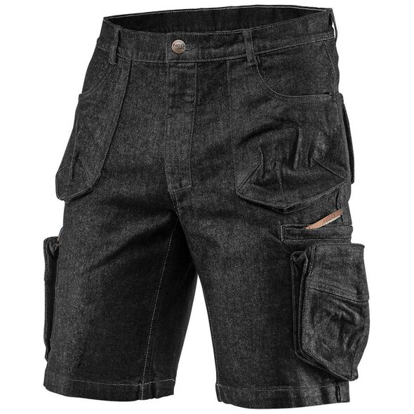 Neo Krótkie spodenki robocze DENIM, czarne, rozmiar XS