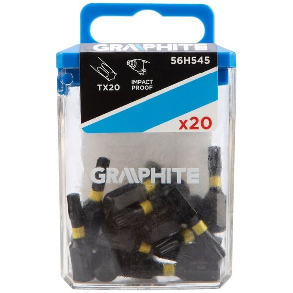 Graphite Bity udarowe TX20 x 25 mm, 20 szt.