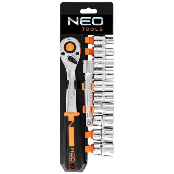 Neo ZESTAW KLUCZY NASADOWYCH 1/2'', 12SZT, 6-KÄTNE