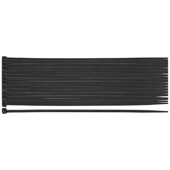 Neo Opaski zaciskowe EXTREME 2.5 × 150 mm, czarne, 100 szt.