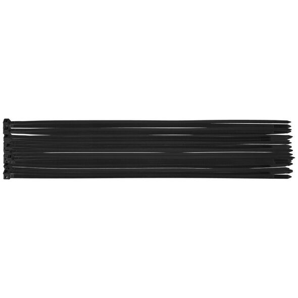 Neo Opaski zaciskowe EXTREME 7.6 × 500 mm, czarne, 50 szt.
