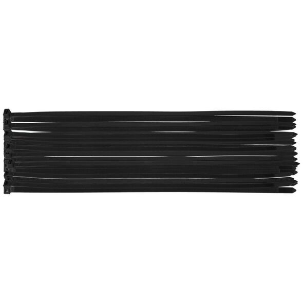 Neo Opaski zaciskowe EXTREME 7.6 × 300 mm, czarne, 50 szt.