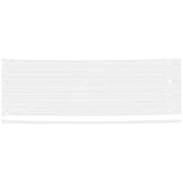Neo Opaski zaciskowe EXTREME 4.8 × 200 mm, białe, 100 szt.