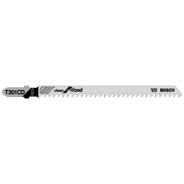 Bosch Brzeszczot do wyrzynarek Clean for Wood 117mm T 301 CD 5szt. 2608637590