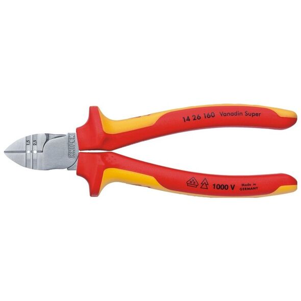 Knipex Szczypce do ściągania izolacji 160mm izolowane (14 26 160)