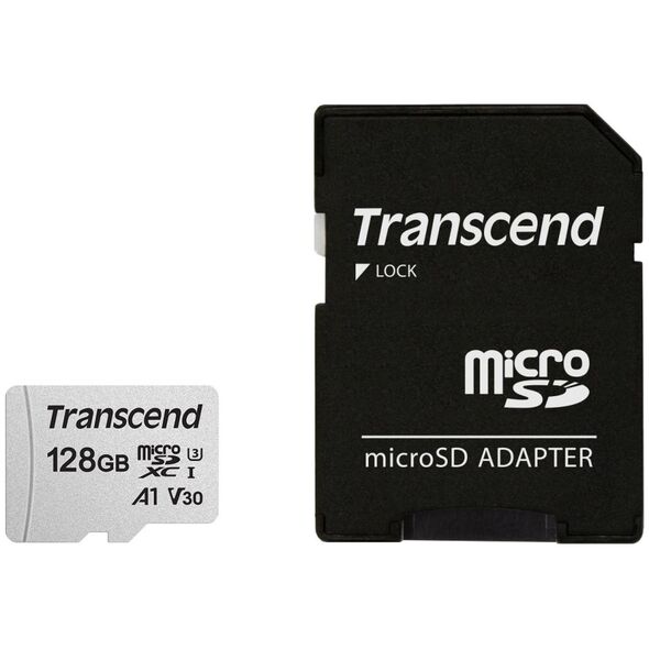 Karta Transcend 300S MicroSDXC 128 GB Class 10 UHS-I/U3  (TS128GUSD300S-A)