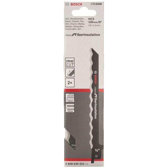 Bosch Bosch Brzeszczot FiberInsulation S 713 AW 2 szt.