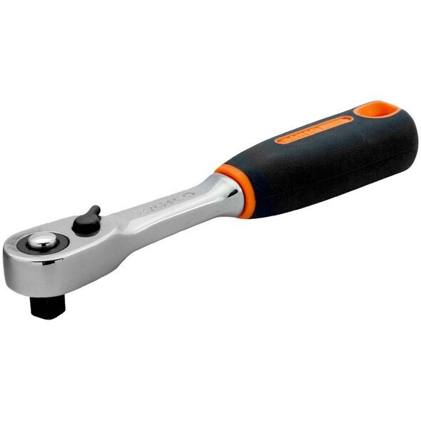 Bahco Reversinė terkšlytė 1/4" siaurinta galva 72 d. 90mm Bahco