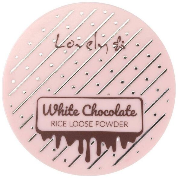 Lovely White Chocolate Loose Powder utrwalający puder ryżowy do twarzy dla każdego typu cery 8g