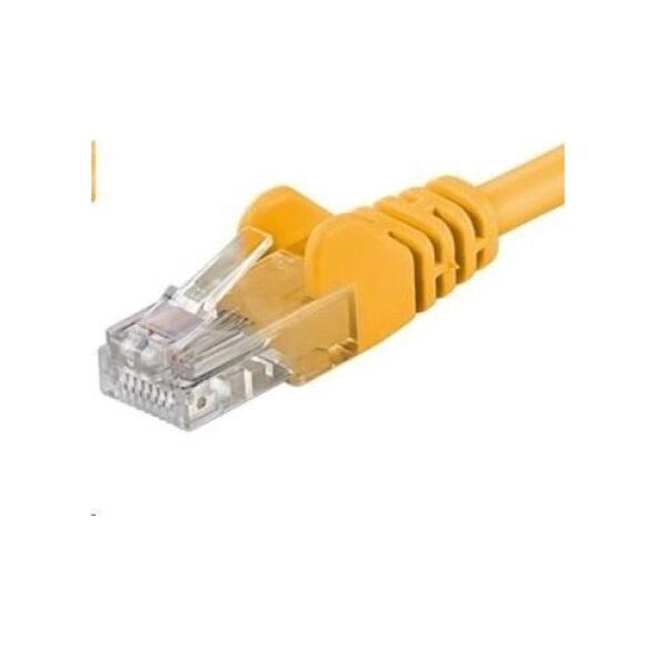 PremiumCord PREMIUMCORD KABEL KROSOWY UTP RJ45-RJ45 CAT5E 1M ŻÓŁTY