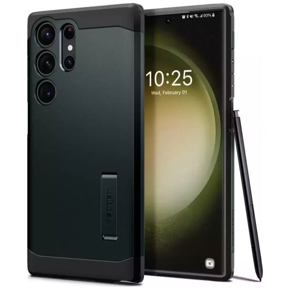 Spigen Spigen Tough Armor, green - Samsung Galaxy S23 Ultra