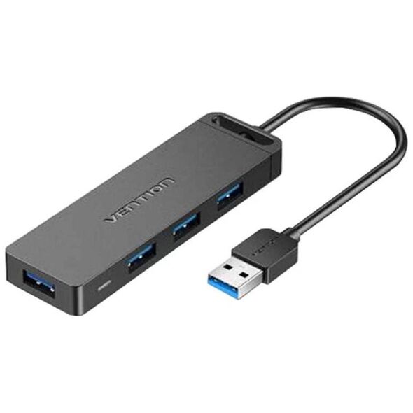 VENTION 4-Port USB 3.0 Hub with Power Supply 1M Black (CHLBF) (VENCHLBF) έως 12 άτοκες Δόσεις