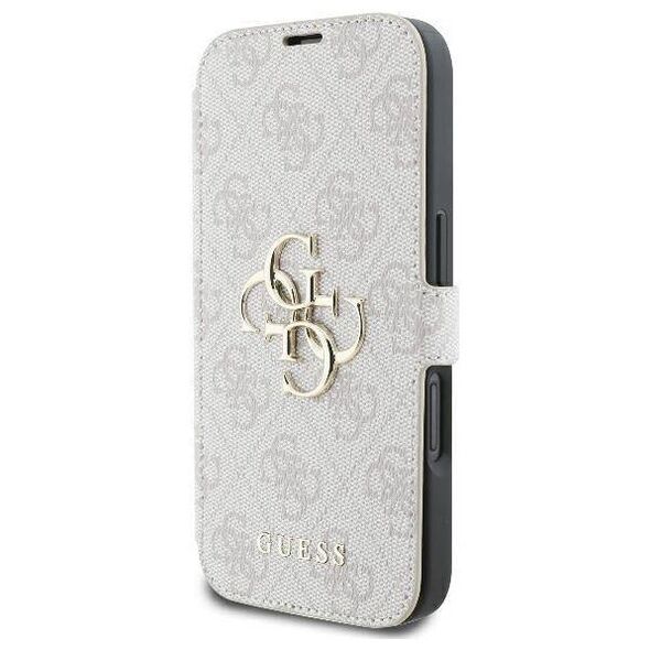 Original Case IPHONE 16 PLUS Guess Book 4G Metal Logo (GUBKP16M4GMGPII) pink 3666339346232
