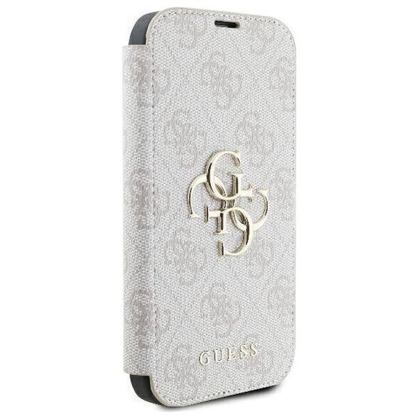 Original Case IPHONE 16 Guess Book 4G Metal Logo (GUBKP16S4GMGPI) pink 3666339346225