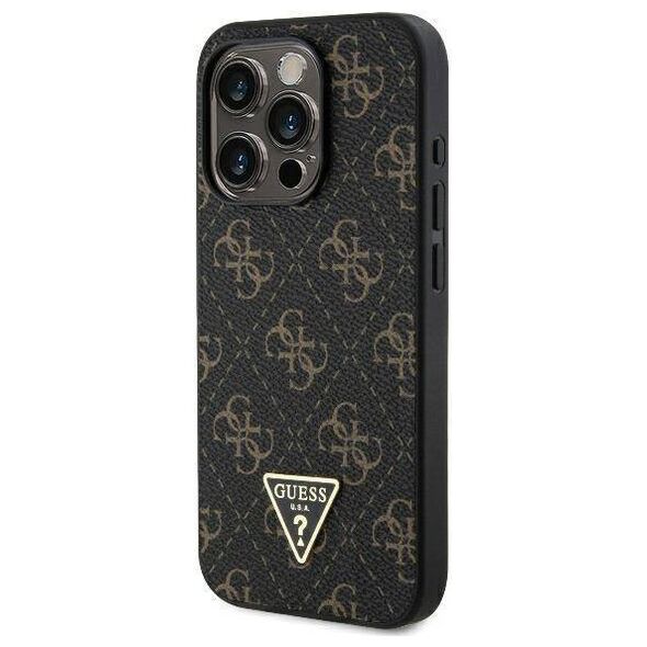 Original Case IPHONE 16 PRO Guess Hardcase New 4G Triangle (GUHCP16LPG4GPK) black 3666339340209