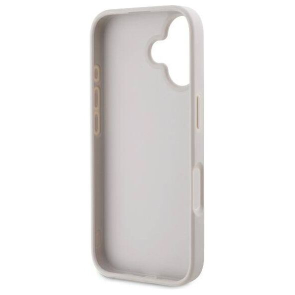 Original Case IPHONE 16 Guess Hardcase Leather Metal Logo Strass Crossbody + Smycz (GUHCP16SP4TDSCPP) pink 3666339328726
