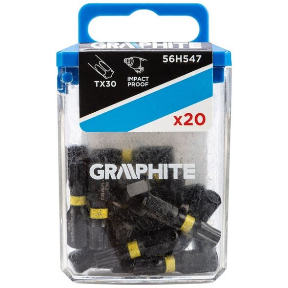 Graphite Bity udarowe TX30 x 25 mm, 20 szt.