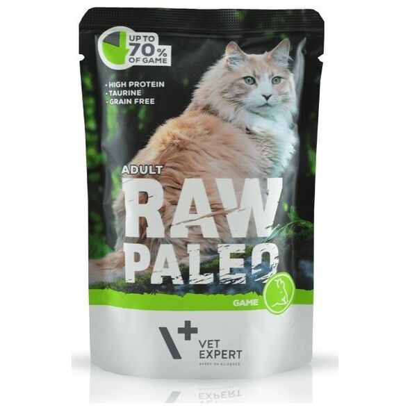 VetExpert VetExpert Raw Paleo adult cat - Dzik saszetka 100g