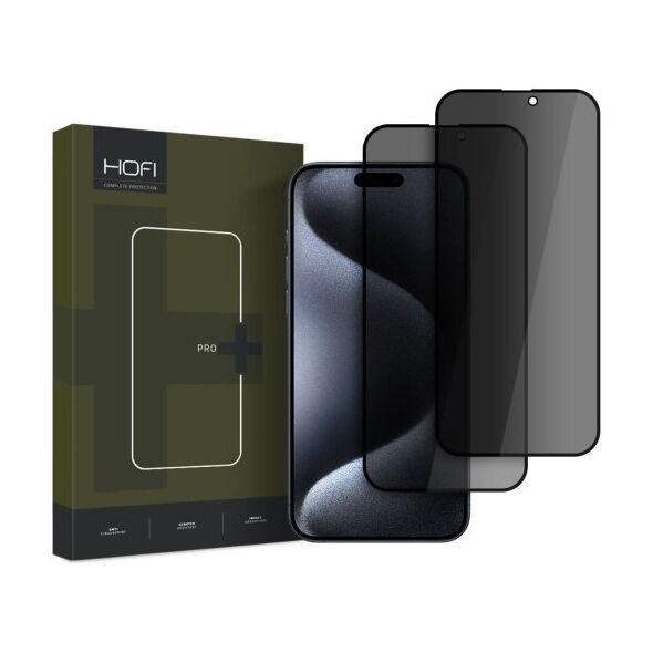 Hofi SZKŁO PRYWATYZUJĄCE HOFI ANTI SPY GLASS PRO+ 2-PACK IPHONE 16 PRIVACY