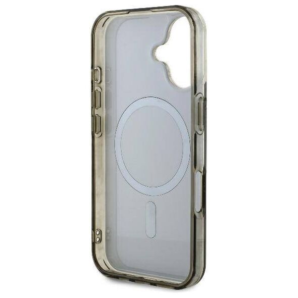 Original Case IPHONE 16 PLUS Guess Hardcase IML 4G Background MagSafe (GUHMP16MH4DTEW) brown 3666339301712