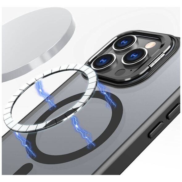 Case IPHONE 16 PRO MAX Tech-Protect MagStand MagSafe Matte black 5906302311330