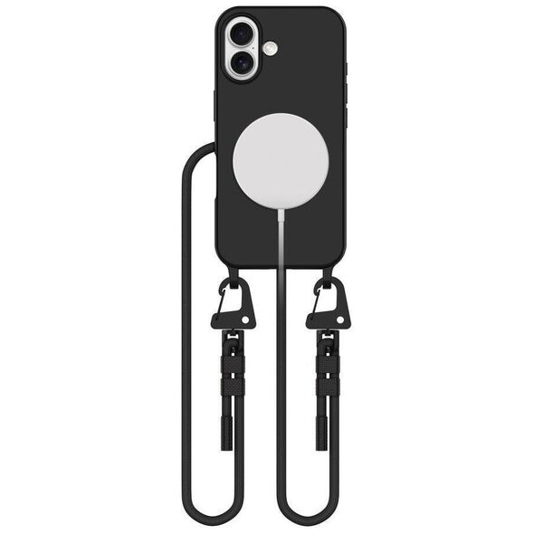 Case IPHONE 16 Tech-Protect Magnecklace MagSafe black 5906302311903