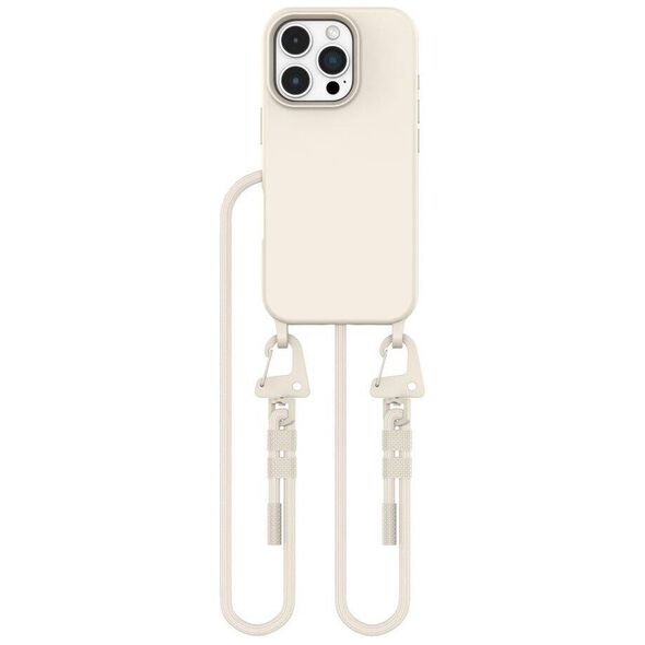 Case IPHONE 16 PRO MAX Tech-Protect Magnecklace MagSafe Latte beige 5906302311972