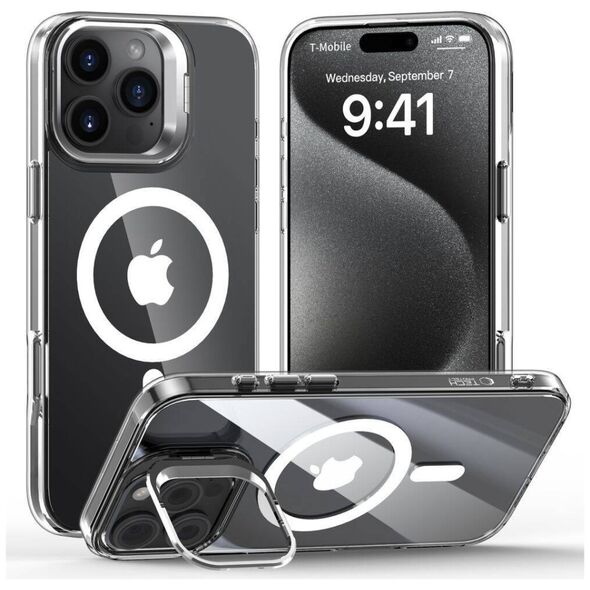 Case IPHONE 16 PRO MAX Tech-Protect MagStand MagSafe Clear transparent 5906302375851