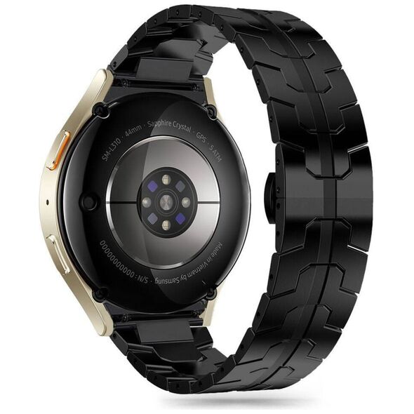Strap for SAMSUNG GALAXY WATCH 4 / 5 / 5 PRO / 6 / 7 / FE Tech-Protect Stainless Line black 5906302313563