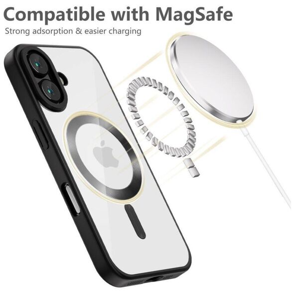 Case IPHONE 16 Tech-Protect MagFlex MagSafe Satin black 5906302312108