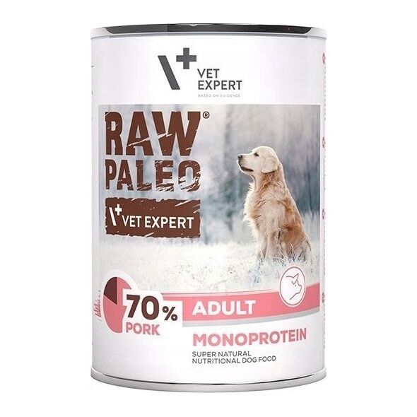 VetExpert VetExpert Raw Paleo Wieprzowina Adult Can 400g