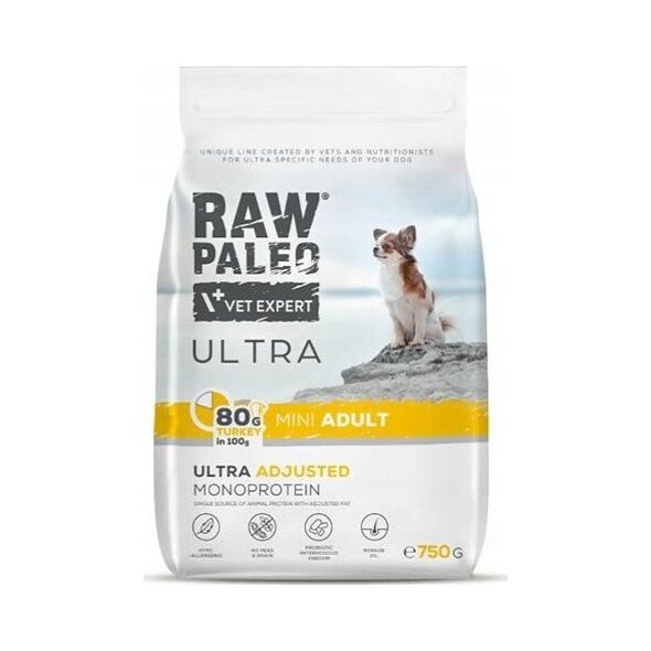 VetExpert VetExpert Raw Paleo Ultra Indyk Mini Adult 750g