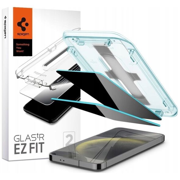 Spigen Spigen GLAS.TR ”EZ FIT” 2-pak do Apple iPhone 16 Pro Max Privacy