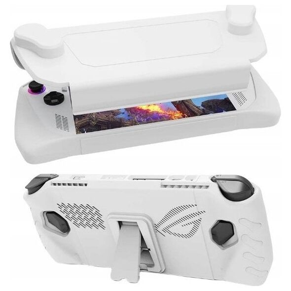 JYS Futerał Pokrowiec Etui Case Osłona 2w1 Przód Tył Do Konsoli Asus Rog Ally / Jys-ra005-v3 / Biały