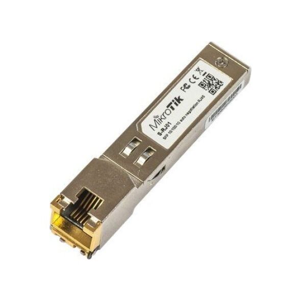 Moduł SFP MikroTik Moduł SFP 1.25G RJ45 100m S-RJ01  (S-RJ01) - NUMKKSOM000009A