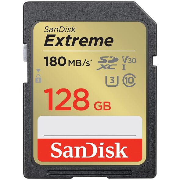 Karta SanDisk Extreme SDXC 128 GB Class 10 UHS-I/U3 V30 (SDSDXVA-128G-GNCIN)