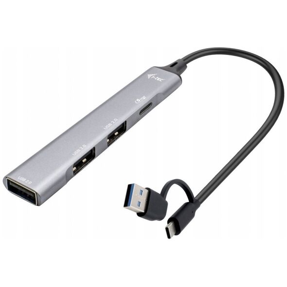 HUB USB I-TEC Hub USB-C/USB-A Metal 1x USB 3.0 + 3x USB 2.0