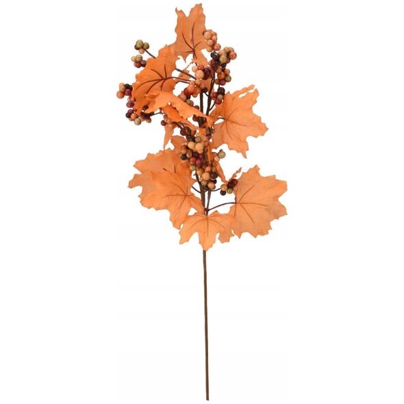 Dekoracja świąteczna Home Styling Collection Ozdobna gałązka do stroika, jesienne liście, 60 cm