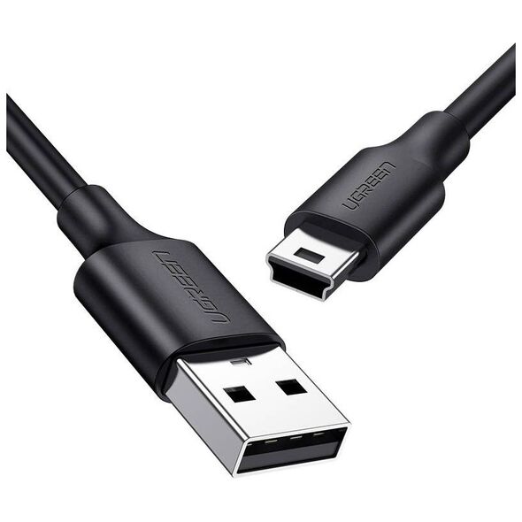 Kabel USB Ugreen USB-A - miniUSB 0.5 m Czarny (UGR1137BLK)