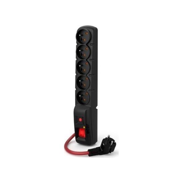 Listwa zasilająca Acar F5 POWER 5 gniazd 1.5 m czarna (W2289)