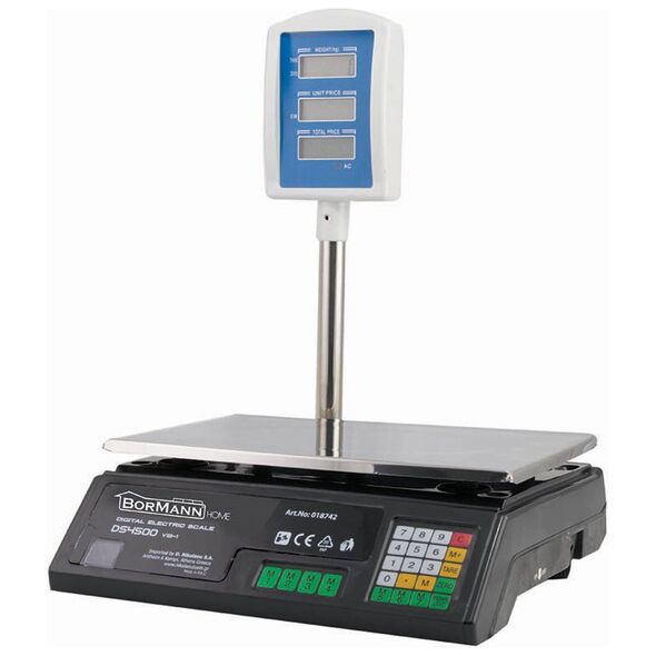 Bormann Ds4500 Βοrmann Ds4500 Ζυγαριά 40kg/5gr 018742 έως 12 Άτοκες Δόσεις