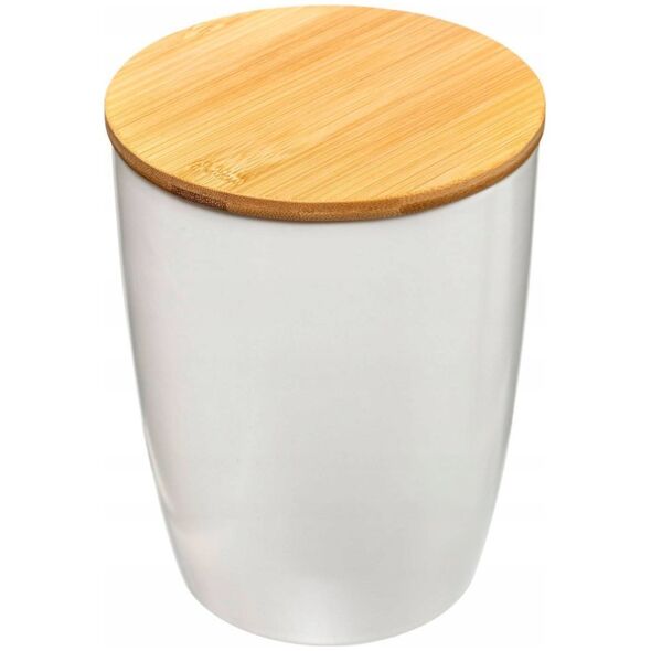 5five Pojemnik ceramiczny z pokrywką, 1,5 L, biały