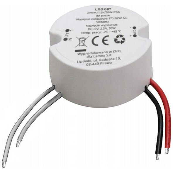 24V/30W IP66 power supply for the electrical box LTC 5902270787771