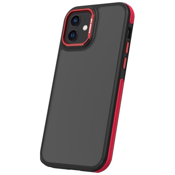 Crystal Black case for iPhone 12 / 12 Pro 6,1&quot; red 5907457794382