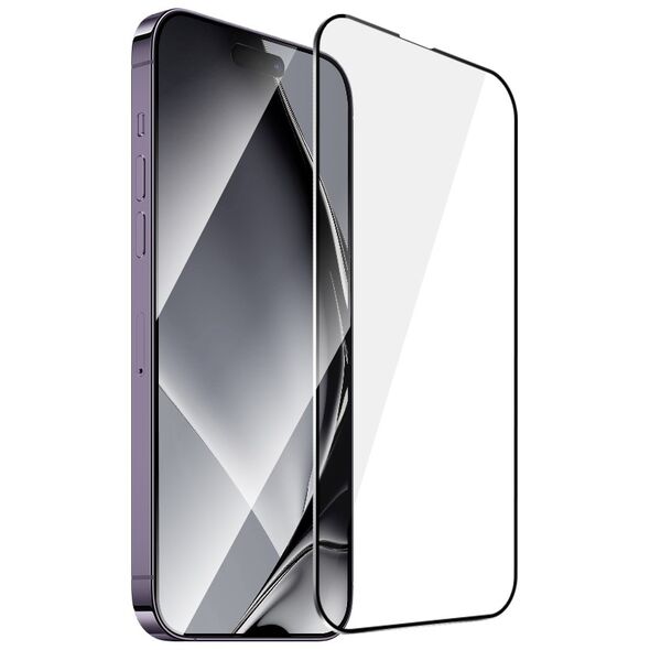 Tempered glass metal frame for iPhone 14 Pro Max 6,7&quot; black frame 5900495756299