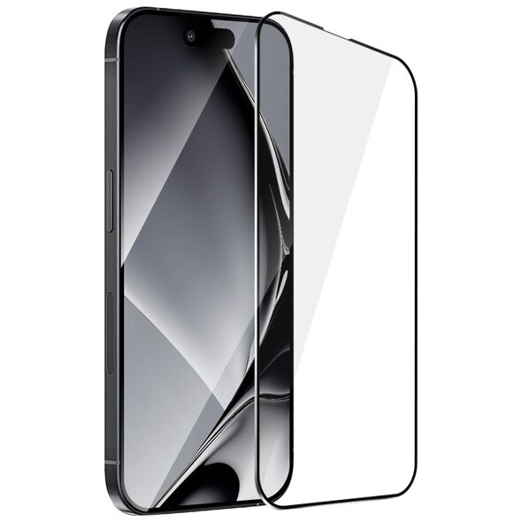 Tempered glass metal frame for iPhone 15 Pro Max 6,7&quot; black frame 5900495756503