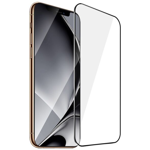 Tempered glass metal frame for iPhone XS Max / 11 Pro Max black frame 5900495756640