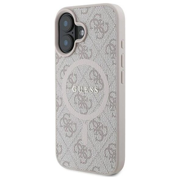 Guess case for iPhone 16 Plus 6,7&quot; GUHMP16MG4GFRP pink hardcase 4G Ring Classic Logo MagSafe 3666339327330